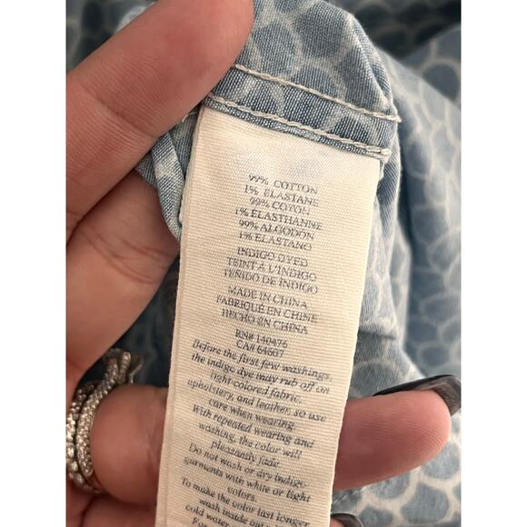 Faherty Short-Sleeve Stretch Playa Button-Down Shirt Fishscale Redux Mens Medium - Picture 7 of 10